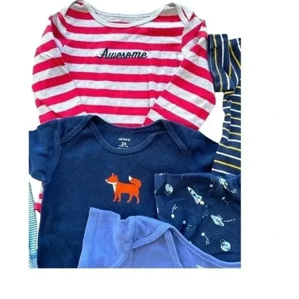 Bundle of 10 pcs toddler’s mix and match flawed outfits size 2T Carter’s GUC